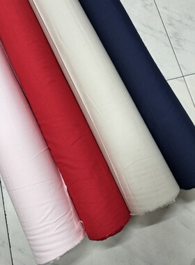 日产纯棉高密府绸4色幅宽112cm一米130克衬衫裙子手工7.5元半米