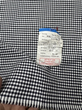 日本产纯棉色织格子幅宽112cm一米135克衬衫裙子手工娃衣9元半米