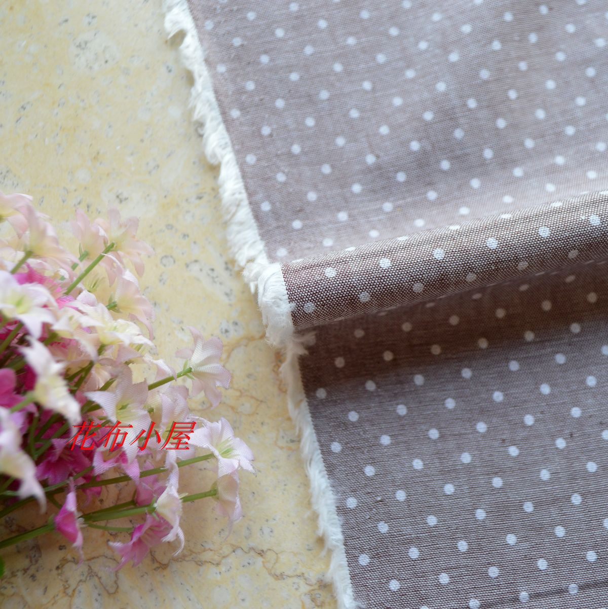优质纯棉牛津纺布料咖灰色基础系点点服装衬衫手工DIY面料9元半米,居家布艺,海绵垫/布料/面料/手工diy,淘宝优惠券,粉丝福利购,淘宝优惠卷