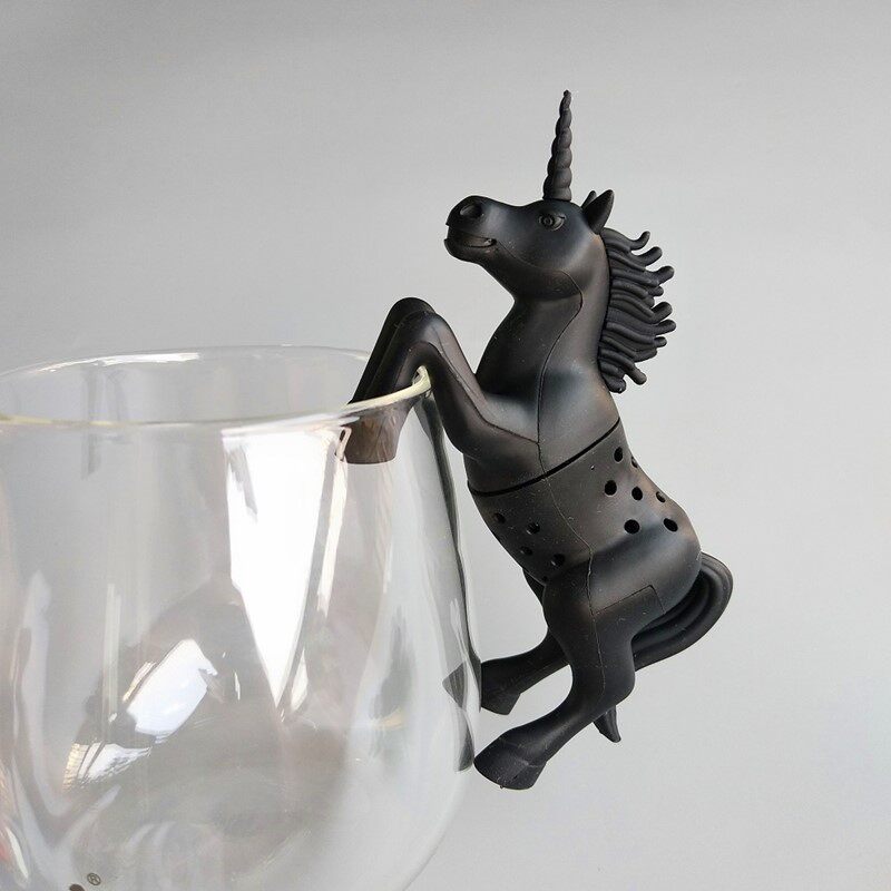 New design Unicorn Silicone Tea Infuser Strainers Filter - 实物图