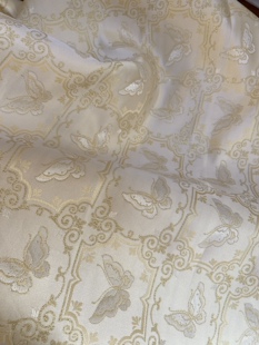 【庄周梦蝶】高密提花织金织锦缎面料 四季款布料 布料开剪不退换