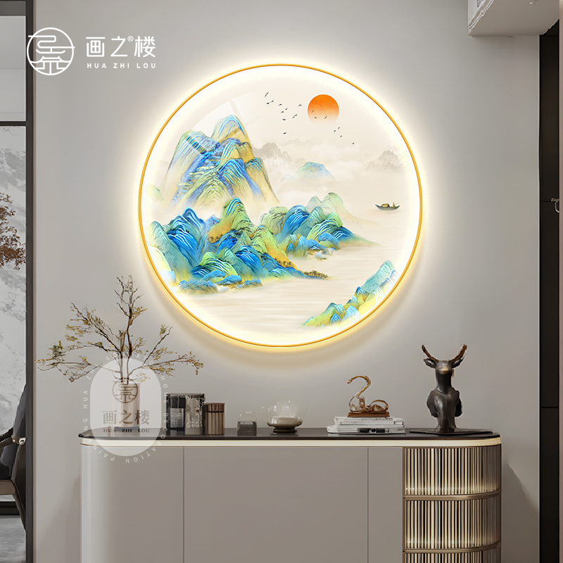 【卖爆全网】千里江山LED发光画