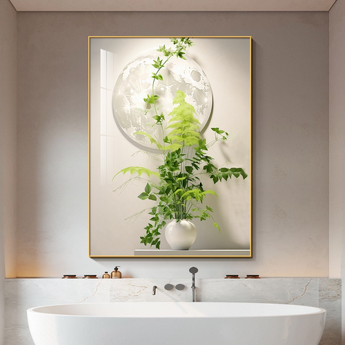 画之楼卫生间现代清新绿植装饰画
