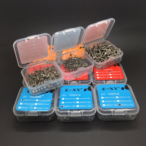 A1成品发热丝SS316L电阻丝NI80发热芯coil 100个/盒滴油配件