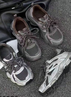 巴迪雅女鞋2025冬新款欧洲站真皮系带加户外运动鞋女休闲鞋23059