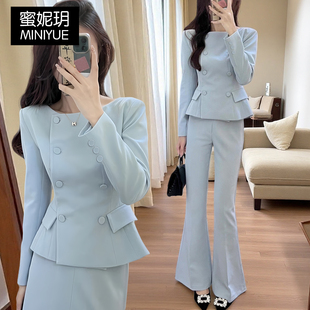 重要场合漂亮套装韩系安娜同款一整套2026春装西服外套裤子两件套