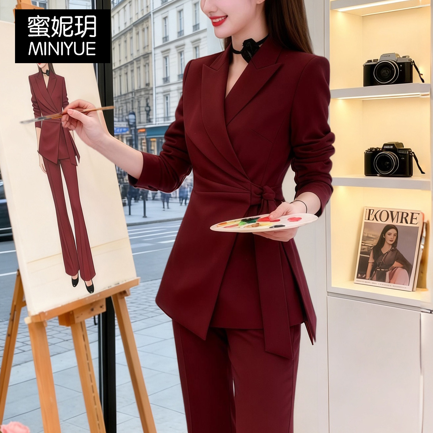 巨好看的冬装一整套西装套装女年会韩系西服外套裤子两件套高级感,女装/女士精品,时尚套装,淘宝优惠券,粉丝福利购,淘宝优惠卷