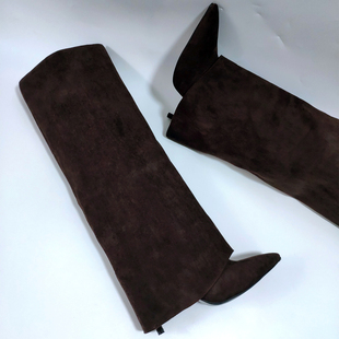 实拍断码长筒裤靴外贸潮流细跟春秋款女靴欧美风锁扣套筒及膝长靴