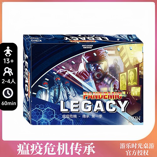 正版桌游瘟疫危机传承 第1季Season0简体中文BGG5 2到4人游戏卡牌