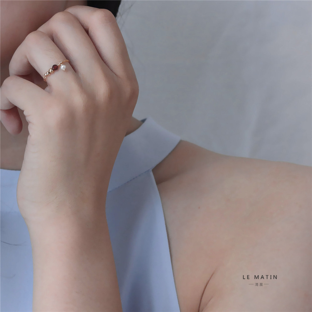 Le matin小众不对称原创戒指/指环