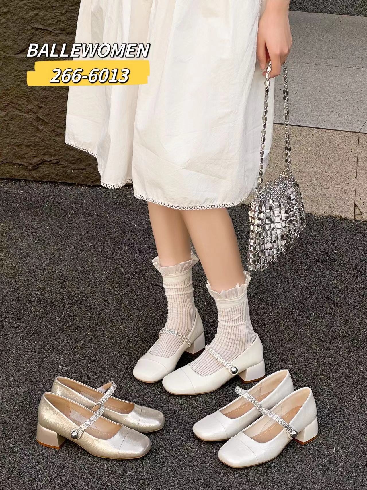 专柜正品白丽女人2026早秋新款牛皮方头玛丽珍鞋中粗跟甜美小皮鞋
