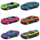 滑行口袋金属跑车小汽车 64仿真汽车玩具模型 合金轨道滑行套装