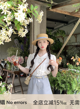 不出错No errors休闲配腰带四分裤显瘦高腰百搭短裤 2025夏季新款