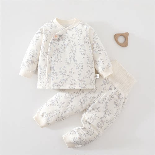 清仓撤柜新生婴儿衣服a类秋冬款40g夹棉保暖内衣宝宝高腰护肚冬季