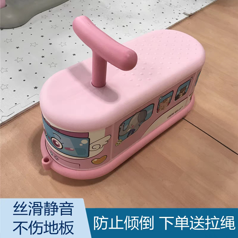 韩国儿童家用宝宝静音小火车扭扭手推学步玩具