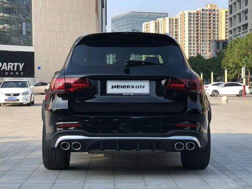 适用于奔驰GLC260L GLC300L coupe轿跑改装GLC43 AMG排气尾唇尾喉