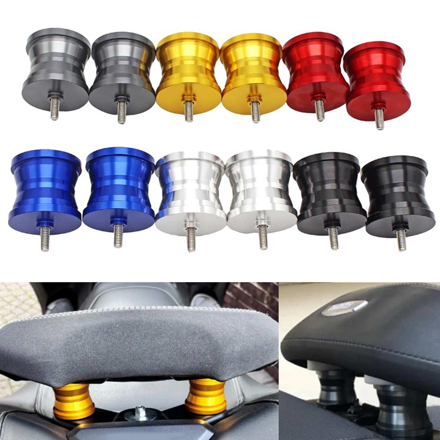 适用雅马哈 T-MAX500 TMAX530 改装件后座小靠背加高柱 增高撑垫