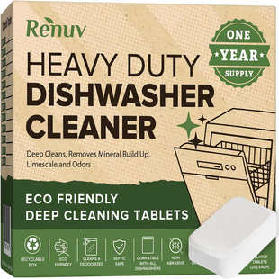 直邮 Renuv Heavy Duty Dishwasher Cleaner洗碗机清洁除臭剂片剂