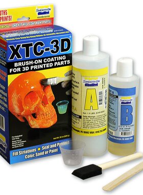 美国直邮 Smooth-On XTC-3D™ 20 3D打印涂层刷涂液体塑料硅胶