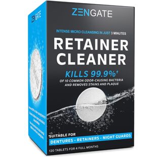 直邮Zengate Retainer Cleaner Tablets护齿器假牙牙科器具清洁剂