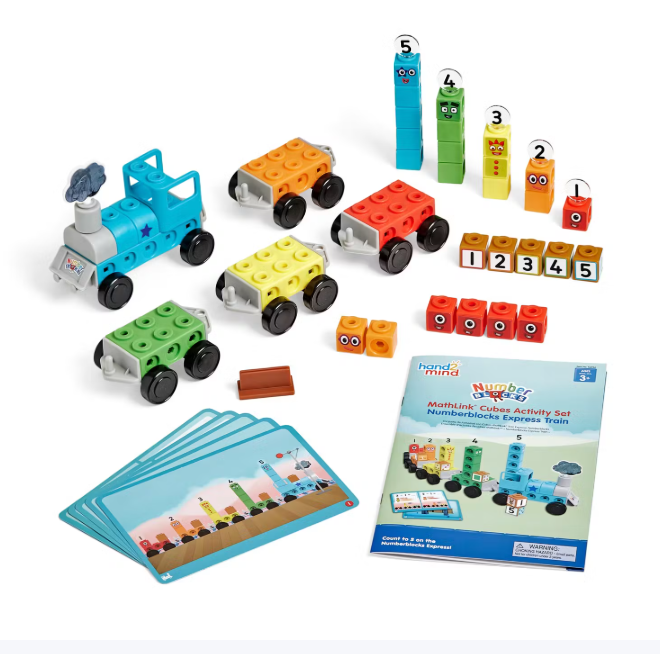 US直邮 hand2mind数字积木特快列车68块数学启蒙早教生日礼物3岁+,玩具/童车/益智/积木/模型,逻辑/思维训练玩具,淘宝优惠券,粉丝福利购,淘宝优惠卷