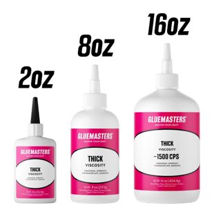 美国直邮 GLUE MASTERS专业级氰基丙烯酸酯CA强力胶塑料木材胶水