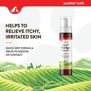 Allergy Hot Spot Foam抗过敏宠物补充剂 Aid Aller NaturVet 911