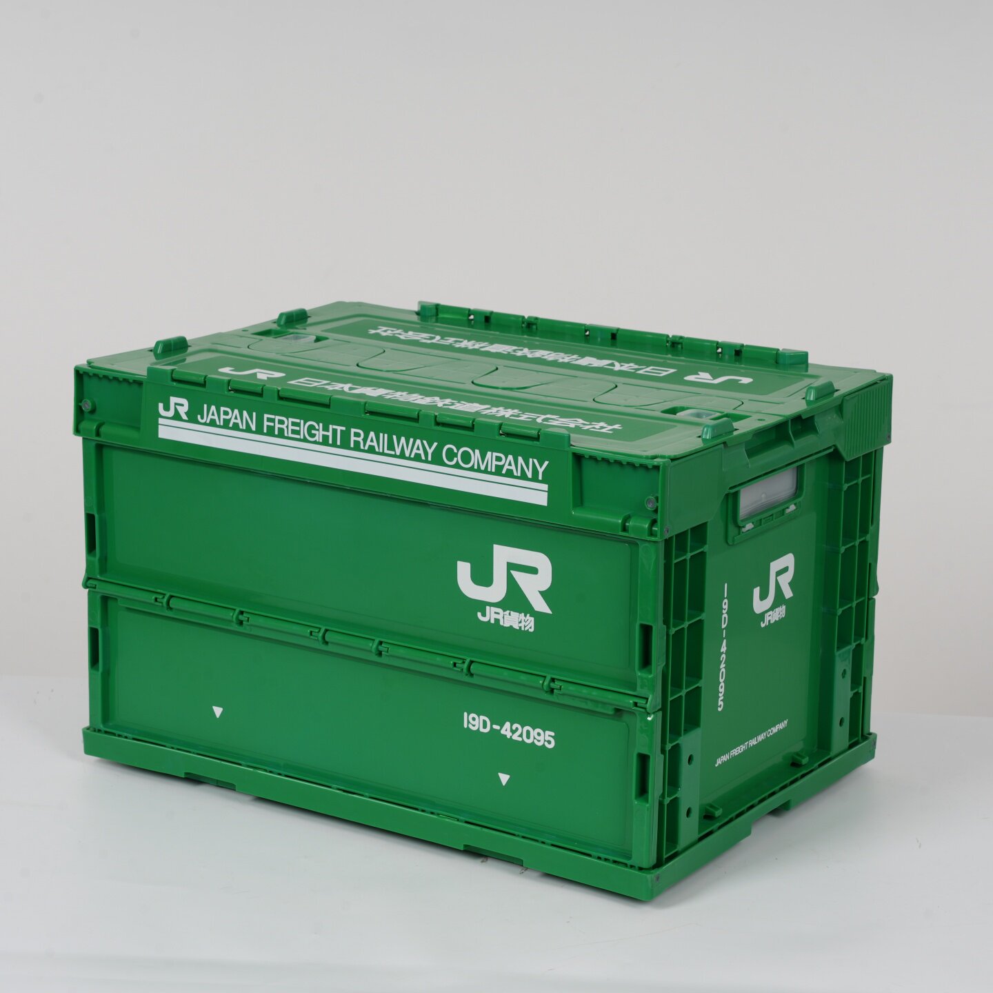 日式JR绿色50L折叠式店铺场景搭建储物收纳箱书籍装饰儿童玩具箱