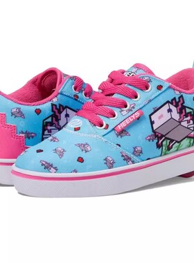 美国heelys暴走鞋我的世界卡图男女儿童学生成人代步轮滑鞋