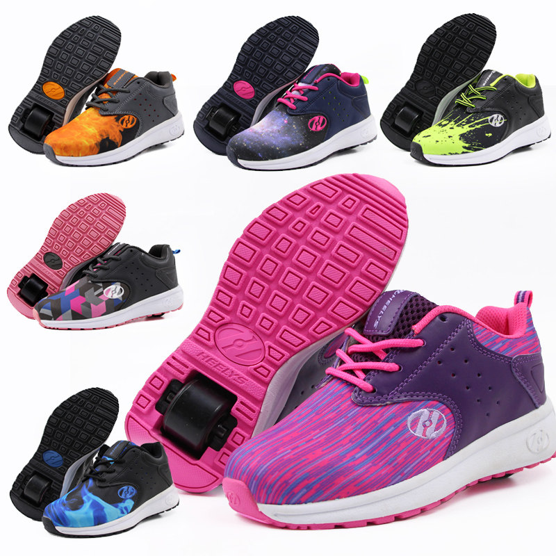 美国heelys暴走鞋单轮轮滑鞋儿童学生成人代步两用鞋可走路