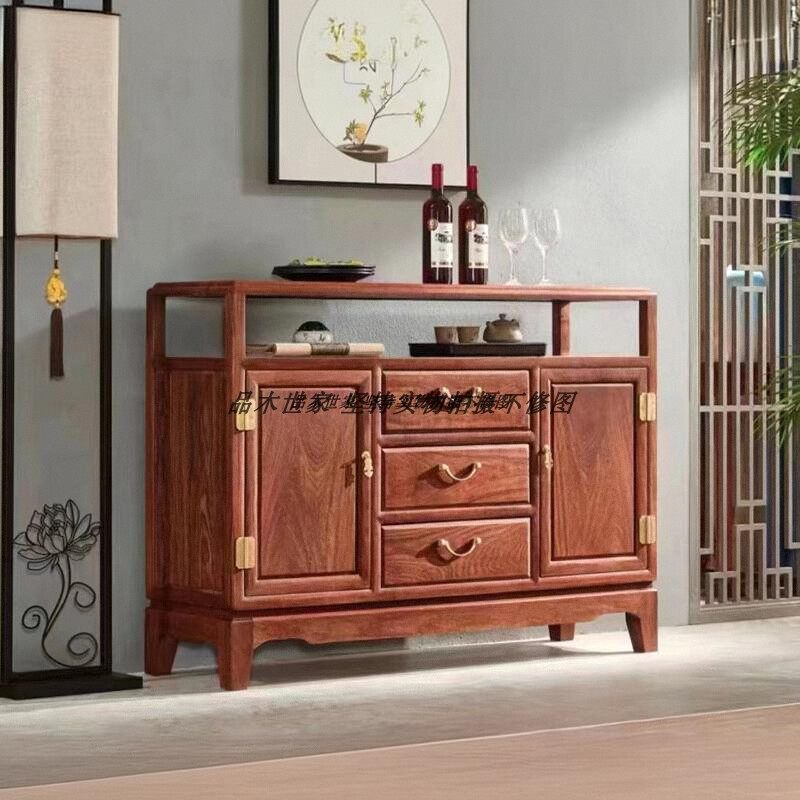 新中式红木餐边柜刺猬紫檀茶水柜花梨木收纳柜全实木多功能储物柜,住宅家具,餐边柜,淘宝优惠券,粉丝福利购,淘宝优惠卷