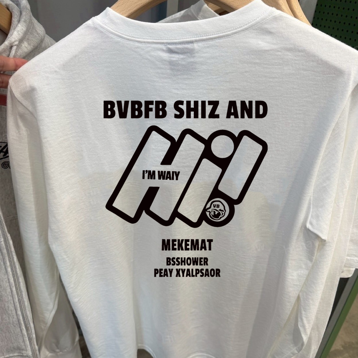 300克重磅纯棉！春秋潮牌长袖T恤男HI美式休闲宽松打底衫上衣女