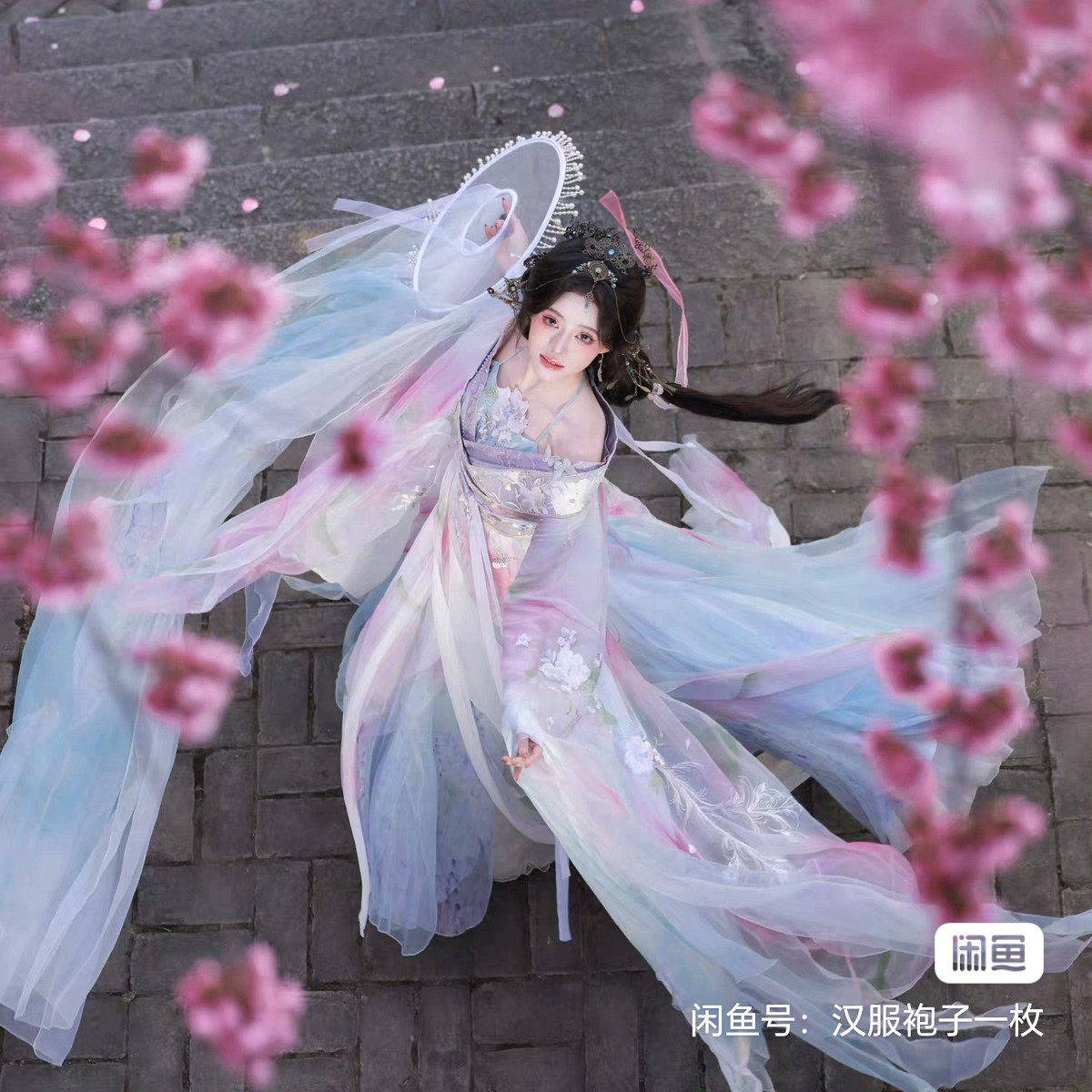 顺丰【租】正版海棠依旧原创美人图系列【赵飞燕】拖尾交领花瓣裙图片