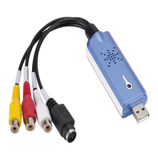 老式模拟量录像磁带JVC视频采集卡DV机转AV电脑会议显微镜B超线头