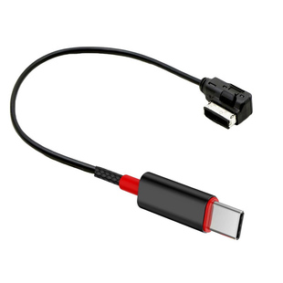 a6 q5适用大众奥迪ami车载充电线MDI AUX typec音频线数据线头a8