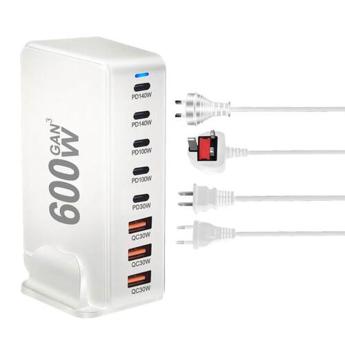 英规标八字脚USB-C多口快充插头