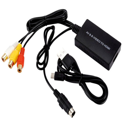 高清三色AV转HDMI转接线红白黄头