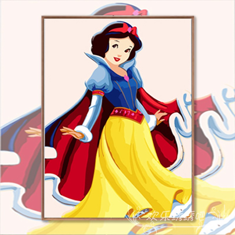 白雪公主十字绣2021新款动漫人物可爱美少女线绣小件