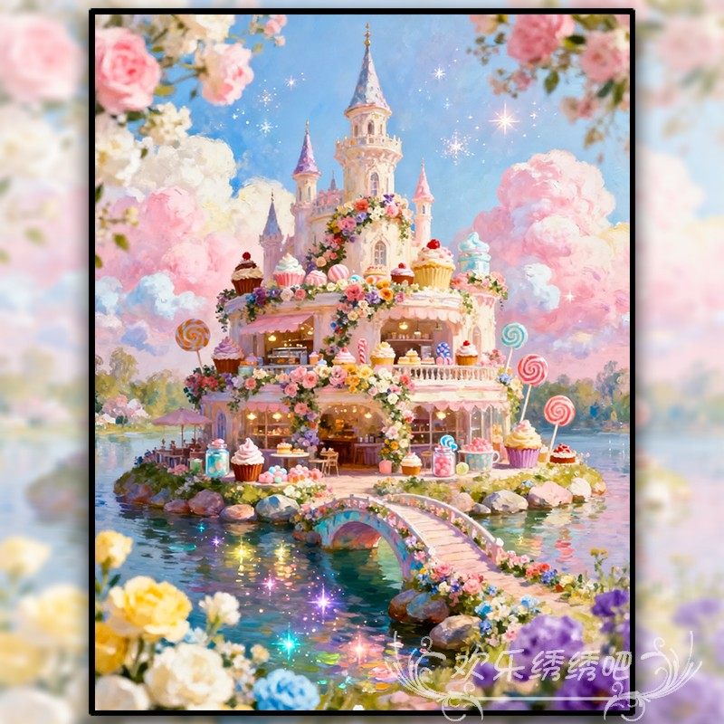 十字绣气球城堡2026新款客厅高难度女孩子手工diy贴画印花钻石画,居家布艺,十字绣套件,淘宝优惠券,粉丝福利购,淘宝优惠卷