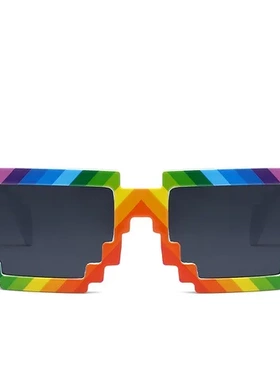 跑步run彩色跑眼镜彩虹跑color彩虹太阳眼镜墨镜太阳镜
