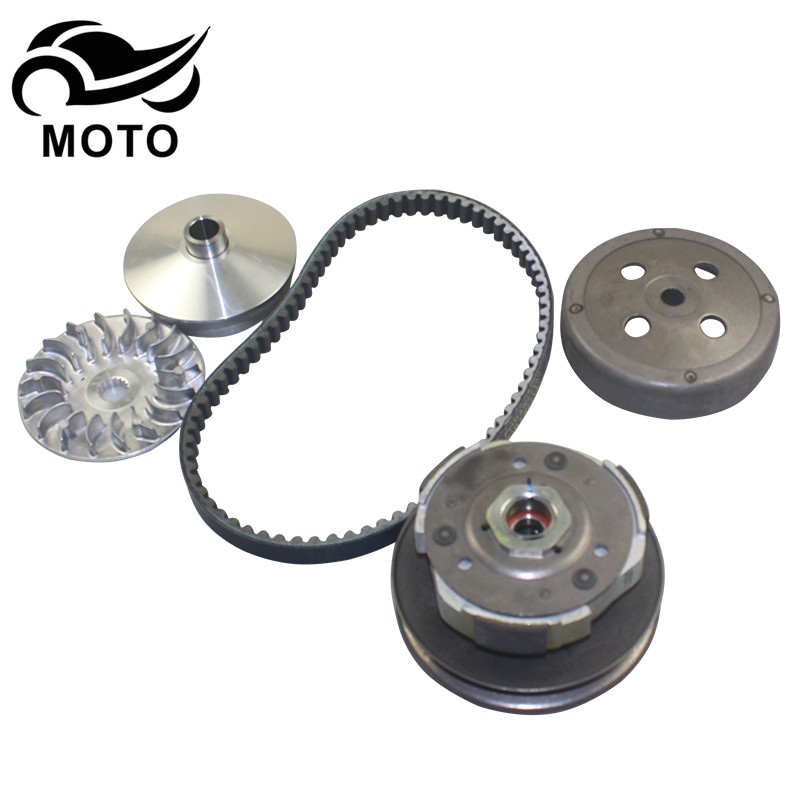 适用豪爵红巨星HJ125T-7前驱动盘普利珠后皮带轮离合器甩块后轮轴