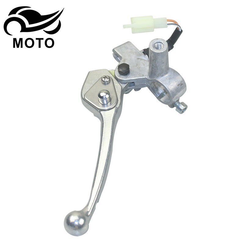 适用豪爵USR125 HJ125T-21踏板摩托车后刹车手柄左镜座手把牛角