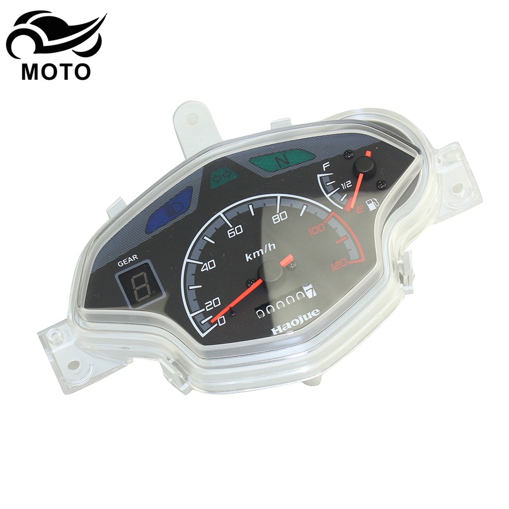 弯梁摩托车配件适用豪爵UD110 HJ110-6原装咪表码表仪表面壳透镜