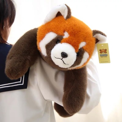 抱抱睡觉趴趴小熊猫毛绒玩偶