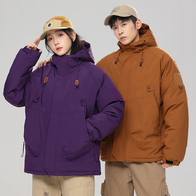 棉衣情侣冲锋衣户外加厚防风防水