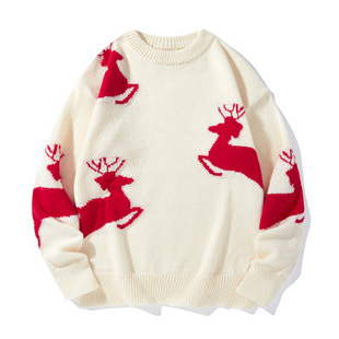 Sweater Deer Knitted Jumper Xmas MenWomen Pullover Christmas