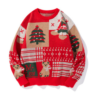 Jumper Sweater Warm Pullover Xmas WomenMen Knitted Christmas