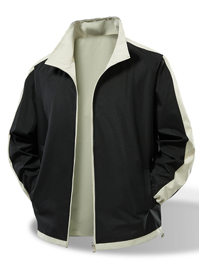 Jacket Men Women Windproof Coat Double-Sided Splashproof Top