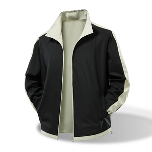 Jacket Men Women Windproof Coat Double-Sided Splashproof Top