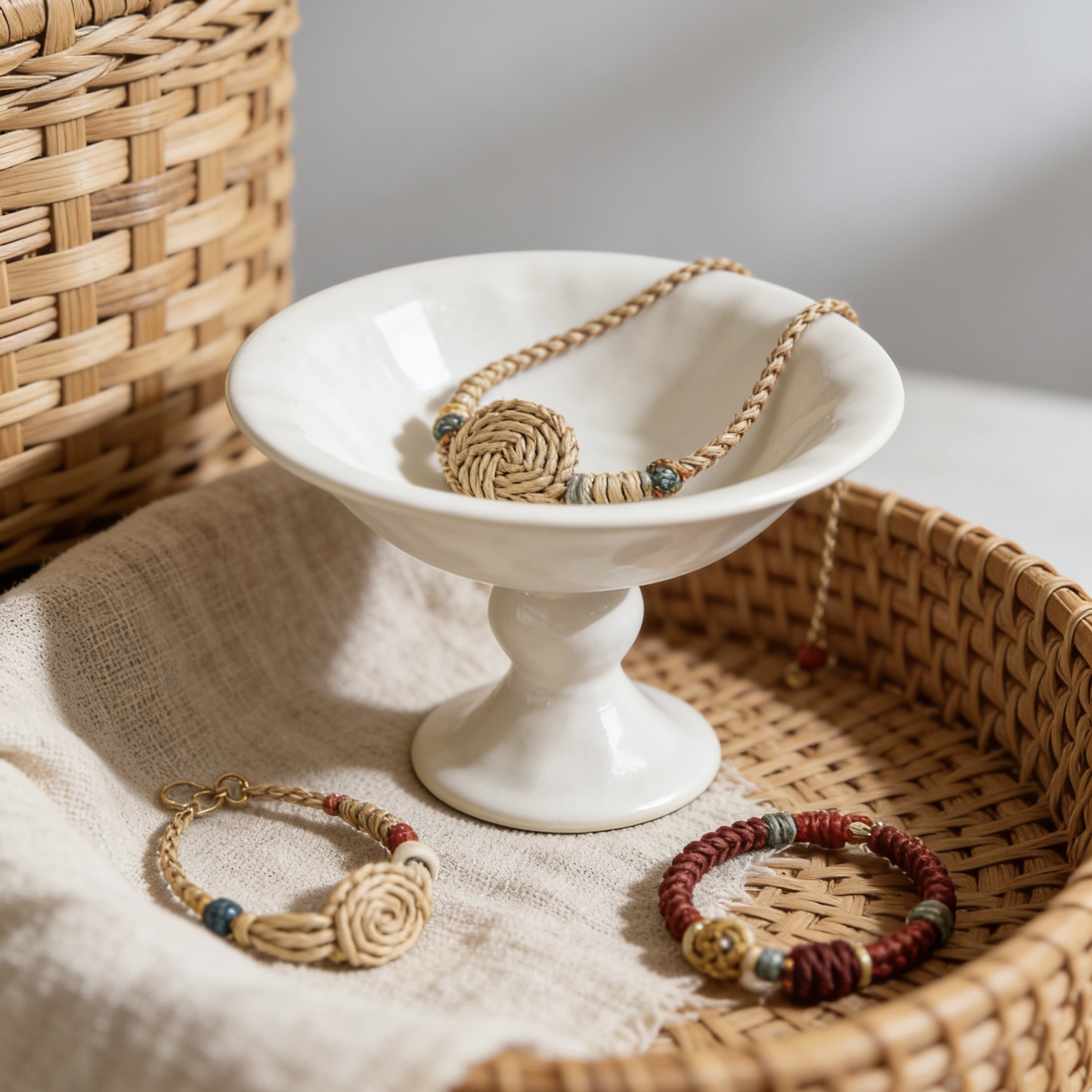 高脚陶瓷白色高足女装服装店商业空间首饰耳环耳钉收纳托盘桌面小,家居饰品,香薰托盘,淘宝优惠券,粉丝福利购,淘宝优惠卷